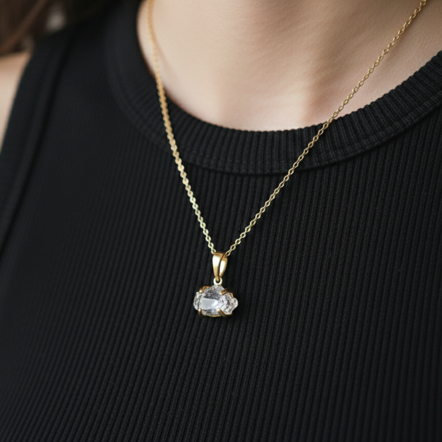 Trueform Herkimer Pendant