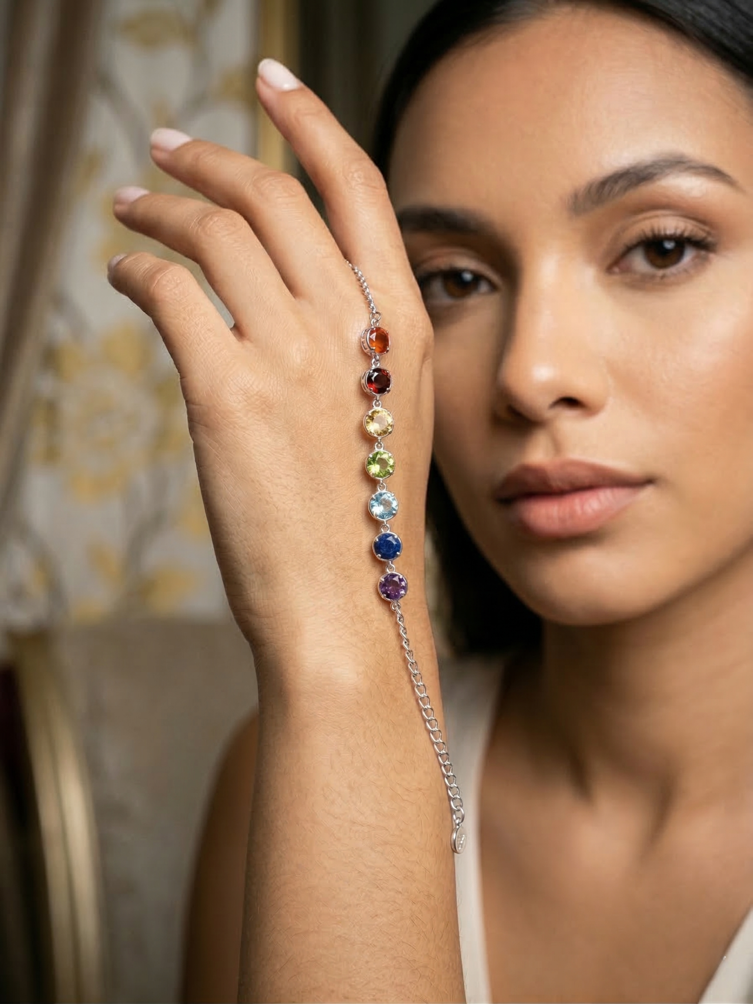 Elegant Multi Stone Bracelet