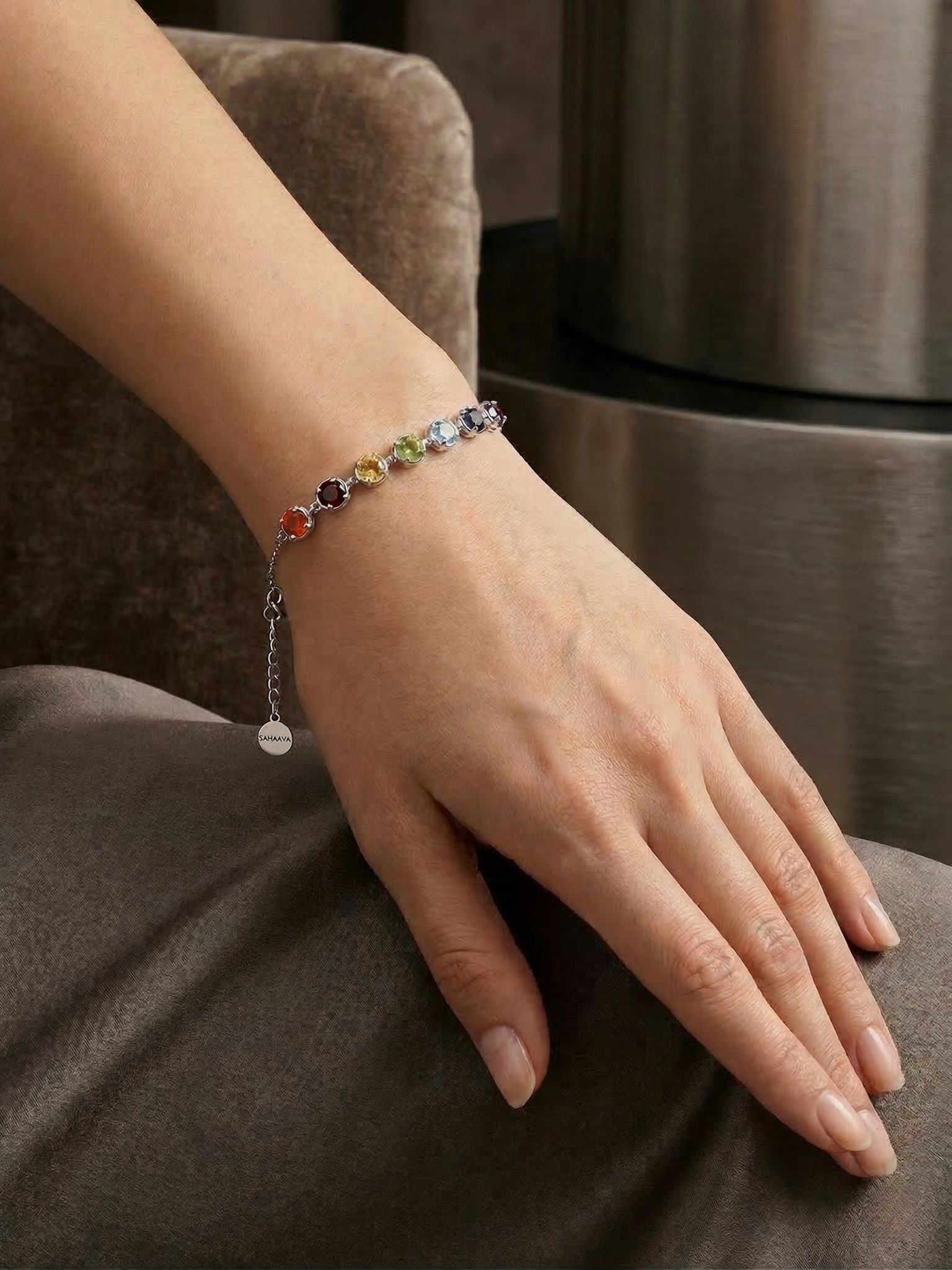 Elegant Multi Stone Bracelet