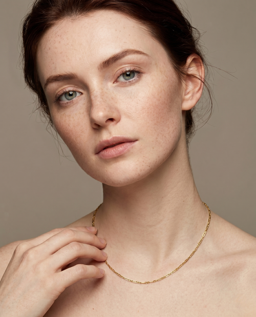 Alternating Link Chain Necklace