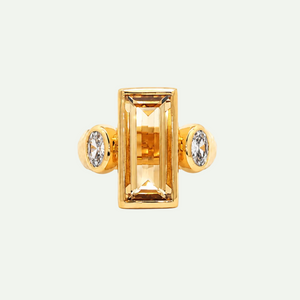 Sunny Citrine Ring