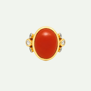 Oval Carnelian Cocktail Ring
