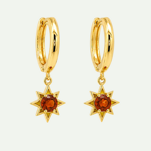 Golden Madira Citrine Drop Earrings