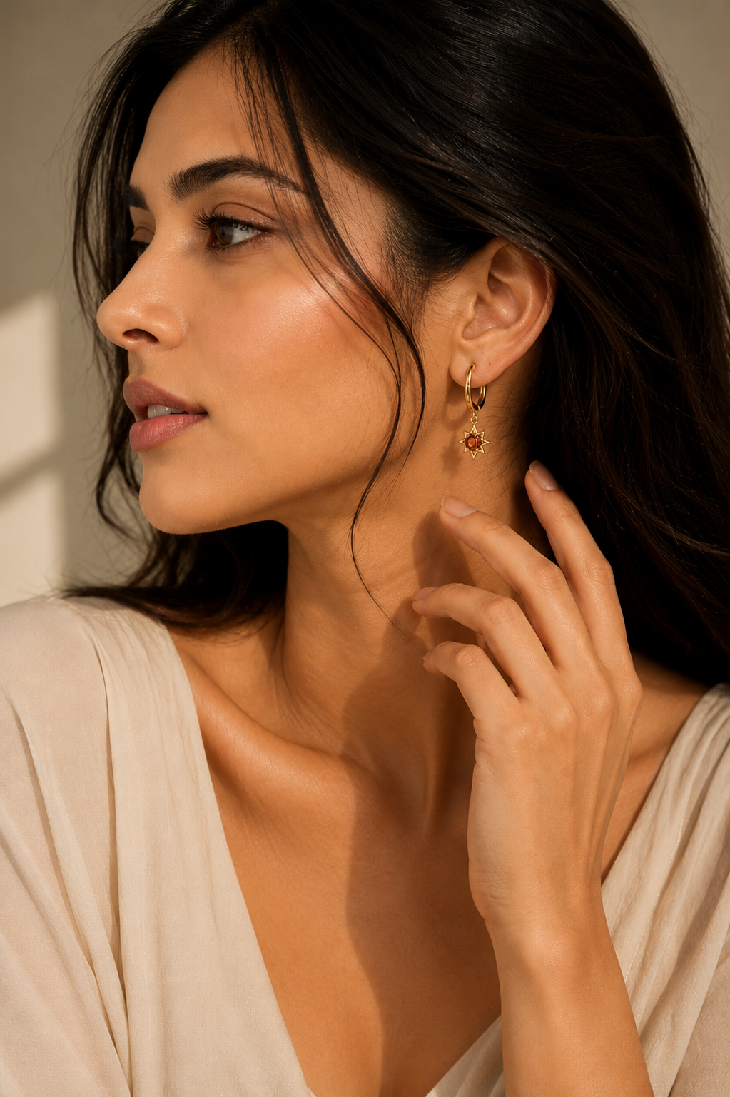 Golden Madira Citrine Drop Earrings