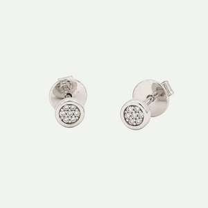 Diamond Cluster Stud Earrings