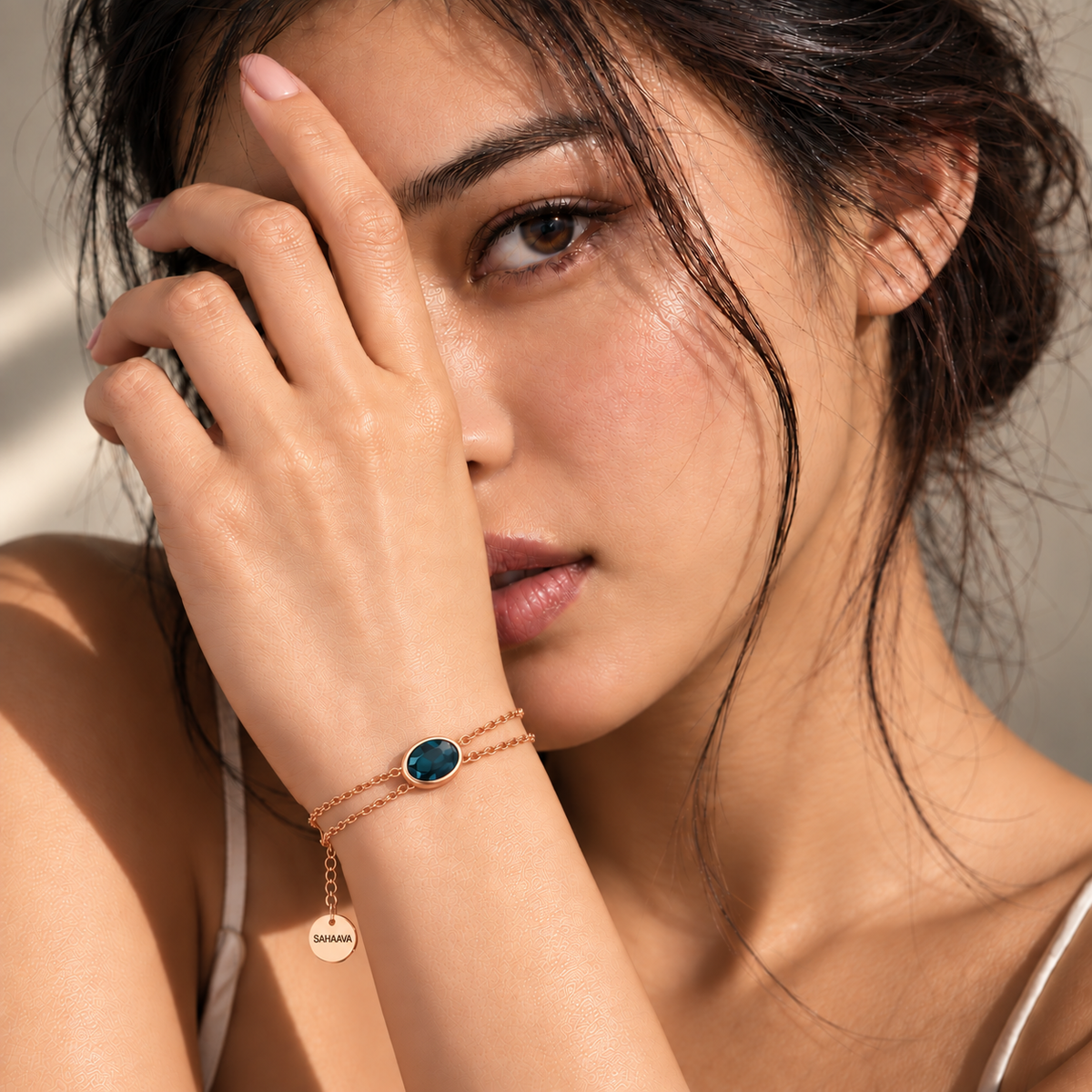 Gleaming London Blue Topaz Bracelet