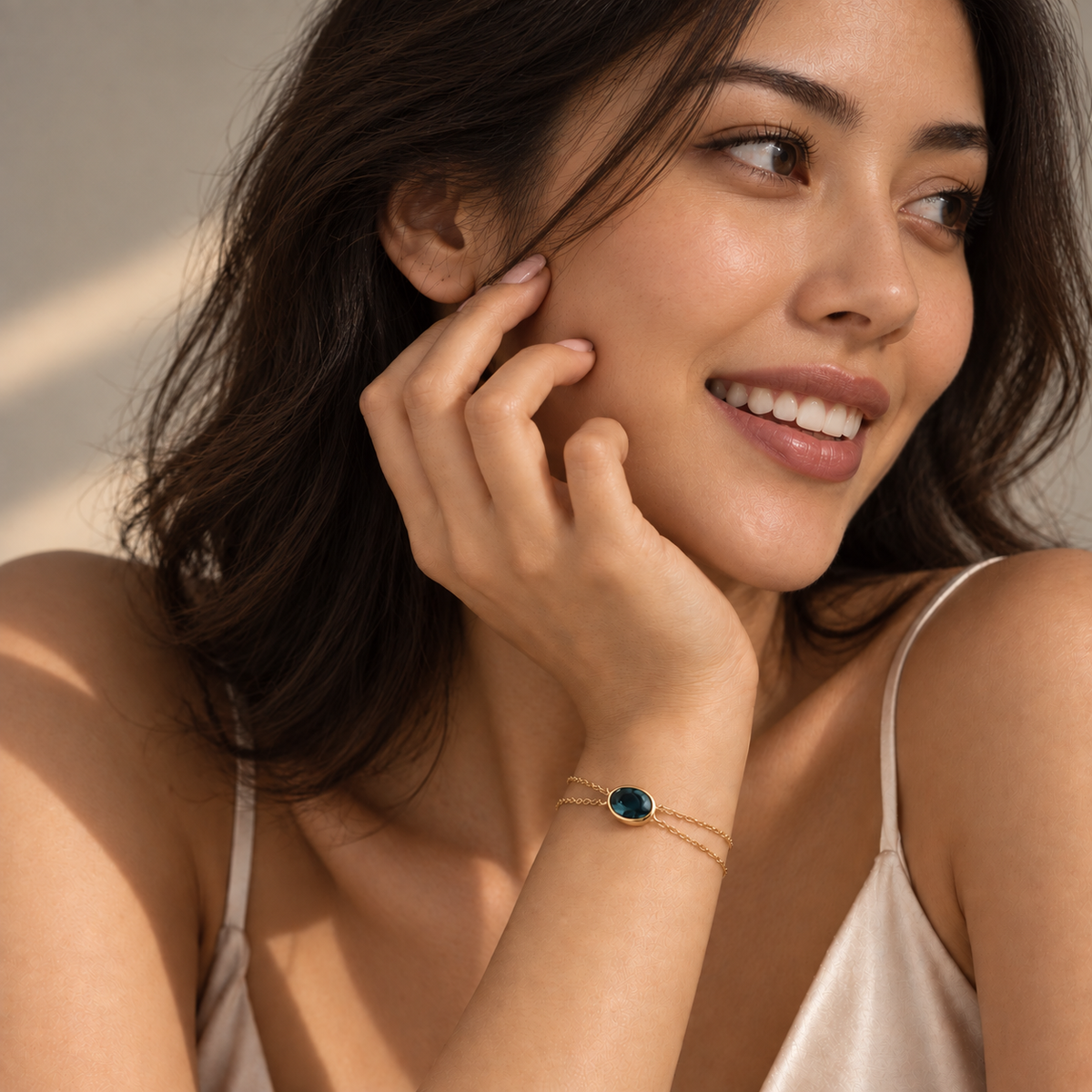 Gleaming London Blue Topaz Bracelet