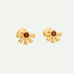 Golden Madira Citrine Studs