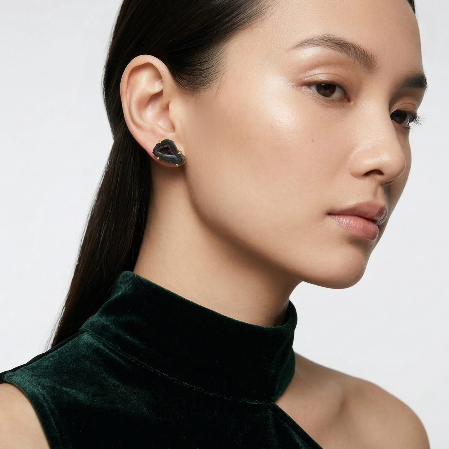 Raw Radiance Druzy Studs