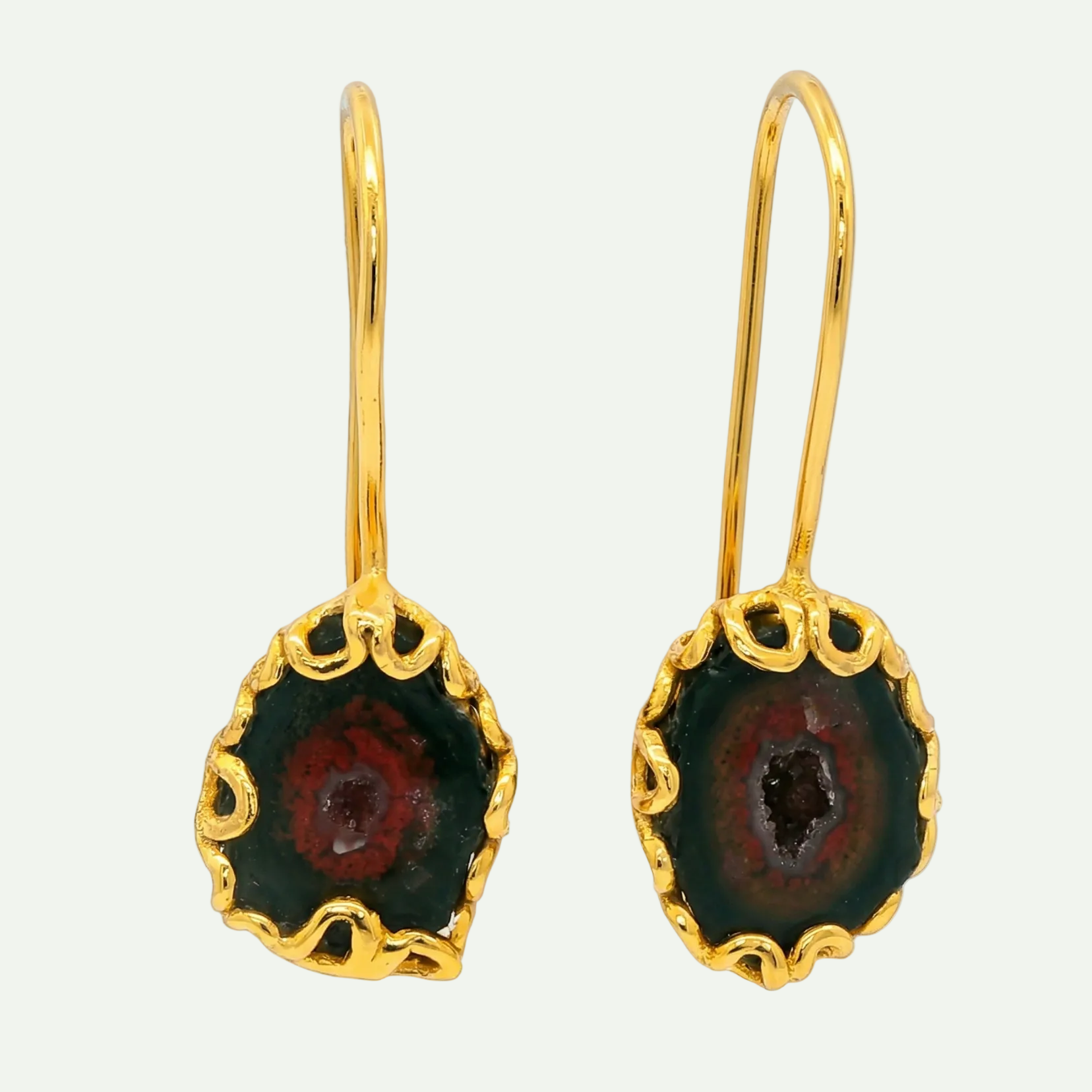 Grounded Glow Druzy Drop Earrings