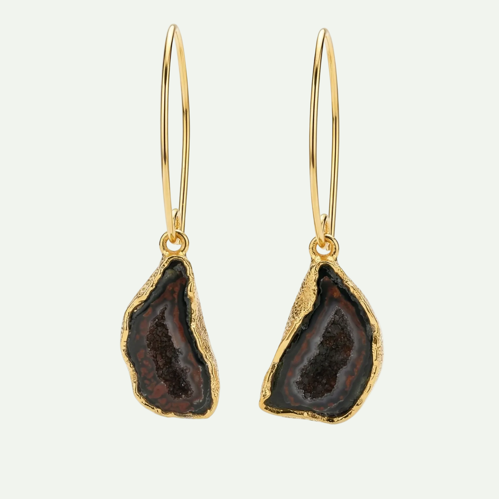 Boundless Form Druzy French Hook Earrings