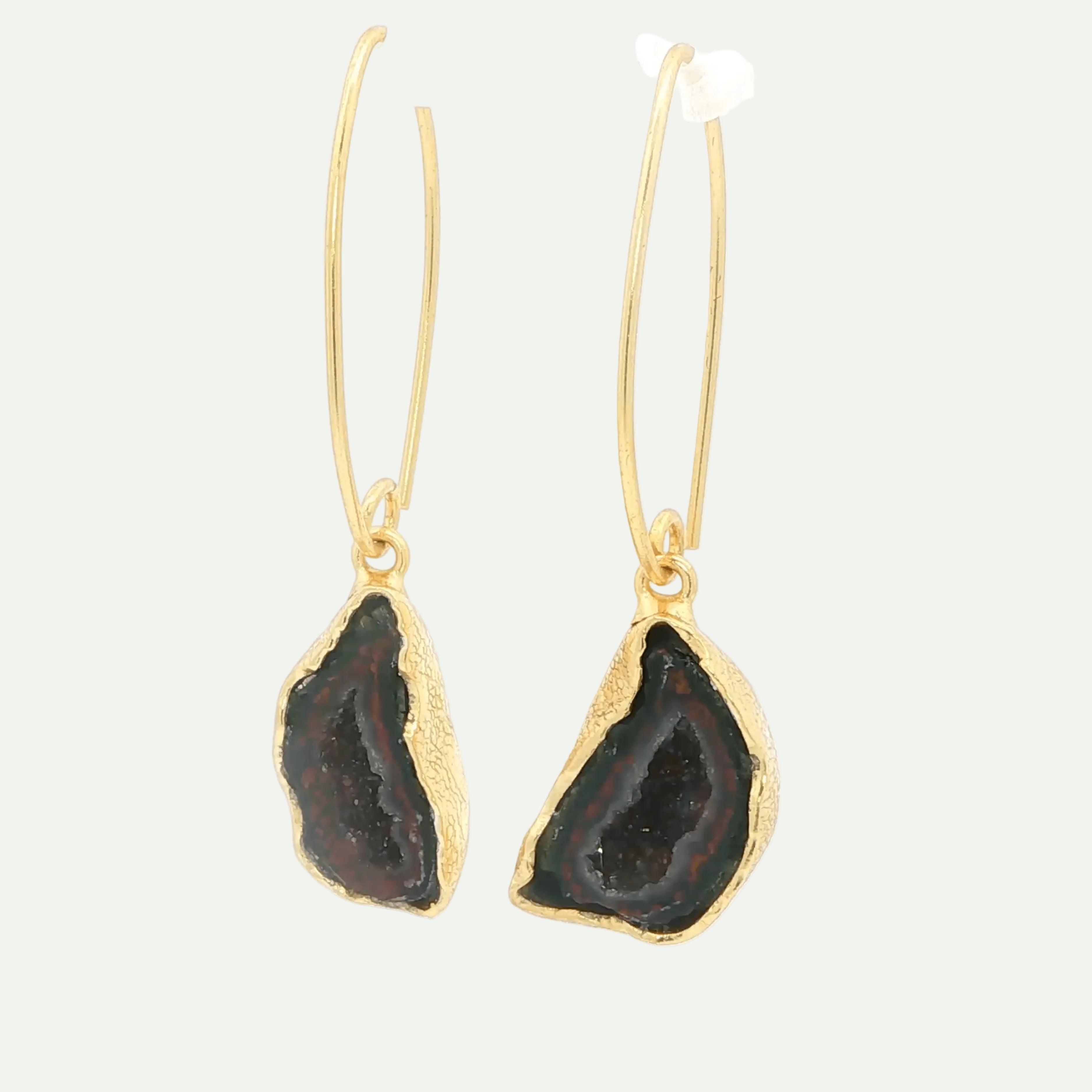 Boundless Form Druzy French Hook Earrings