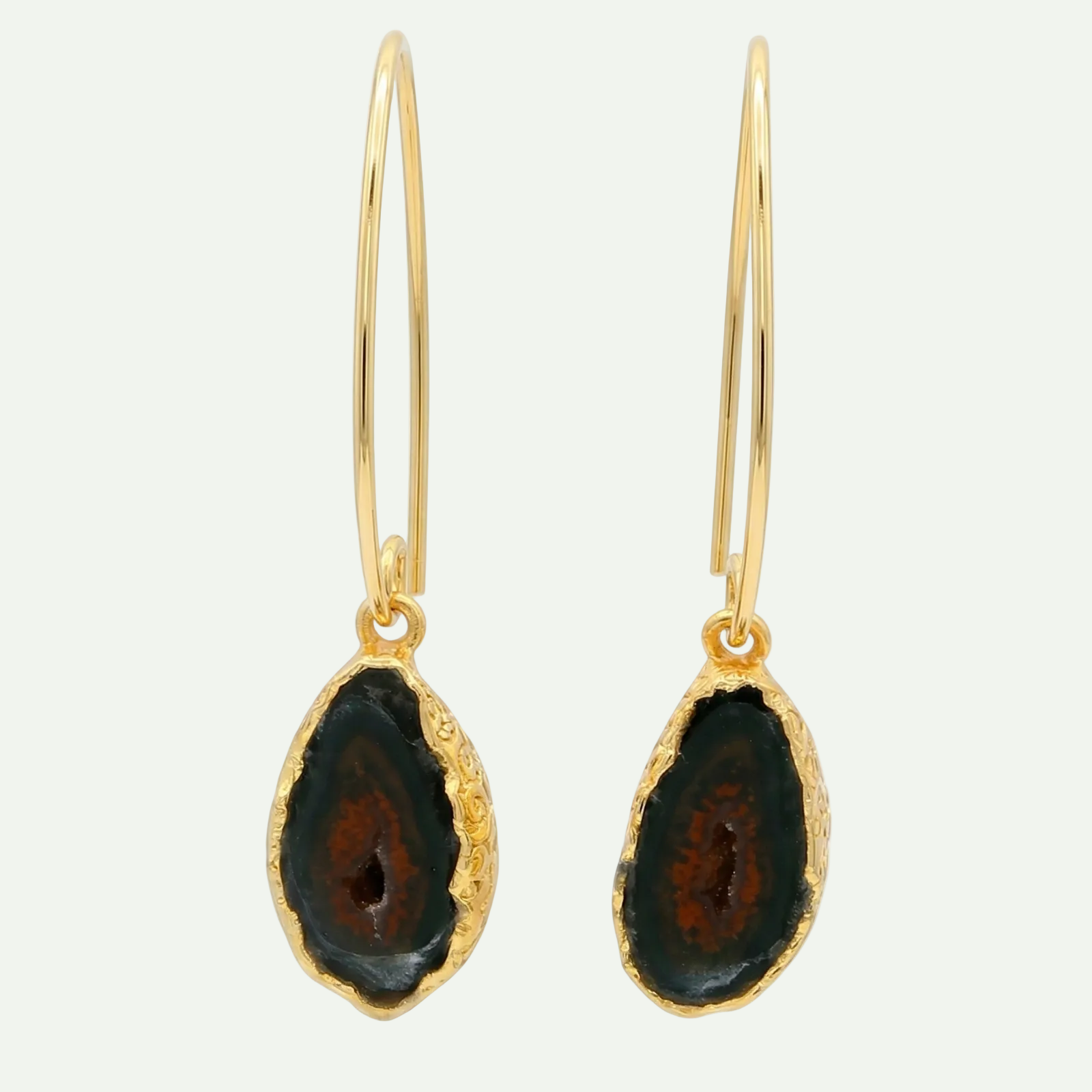 Boundless Form Druzy French Hook Earrings