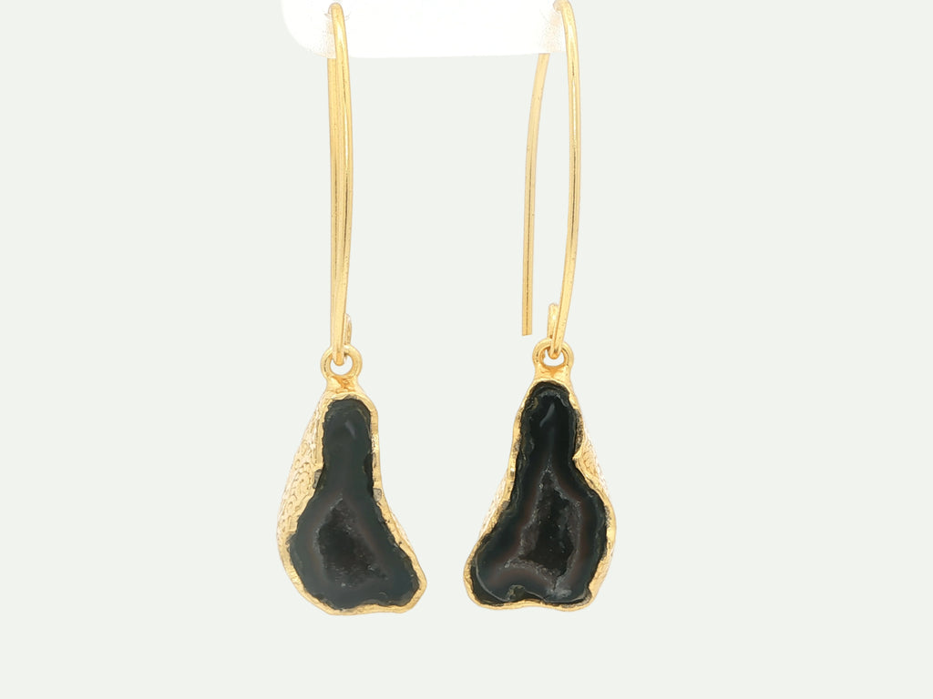 Boundless Form Druzy French Hook Earrings