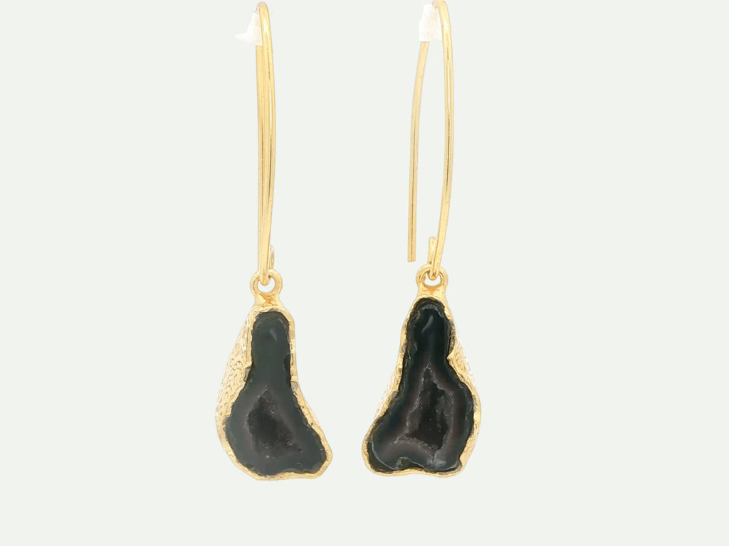 Boundless Form Druzy French Hook Earrings
