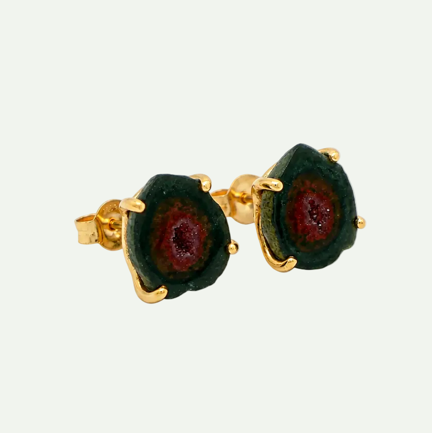 Raw Radiance Druzy Studs