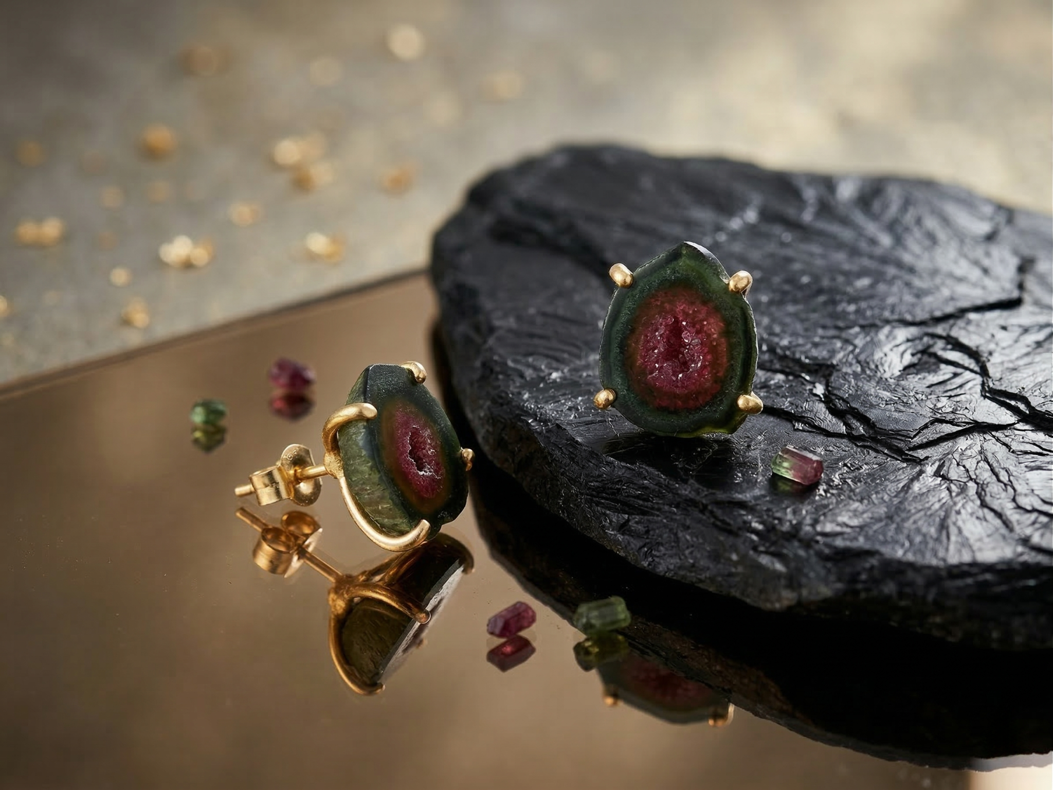 Raw Radiance Druzy Studs