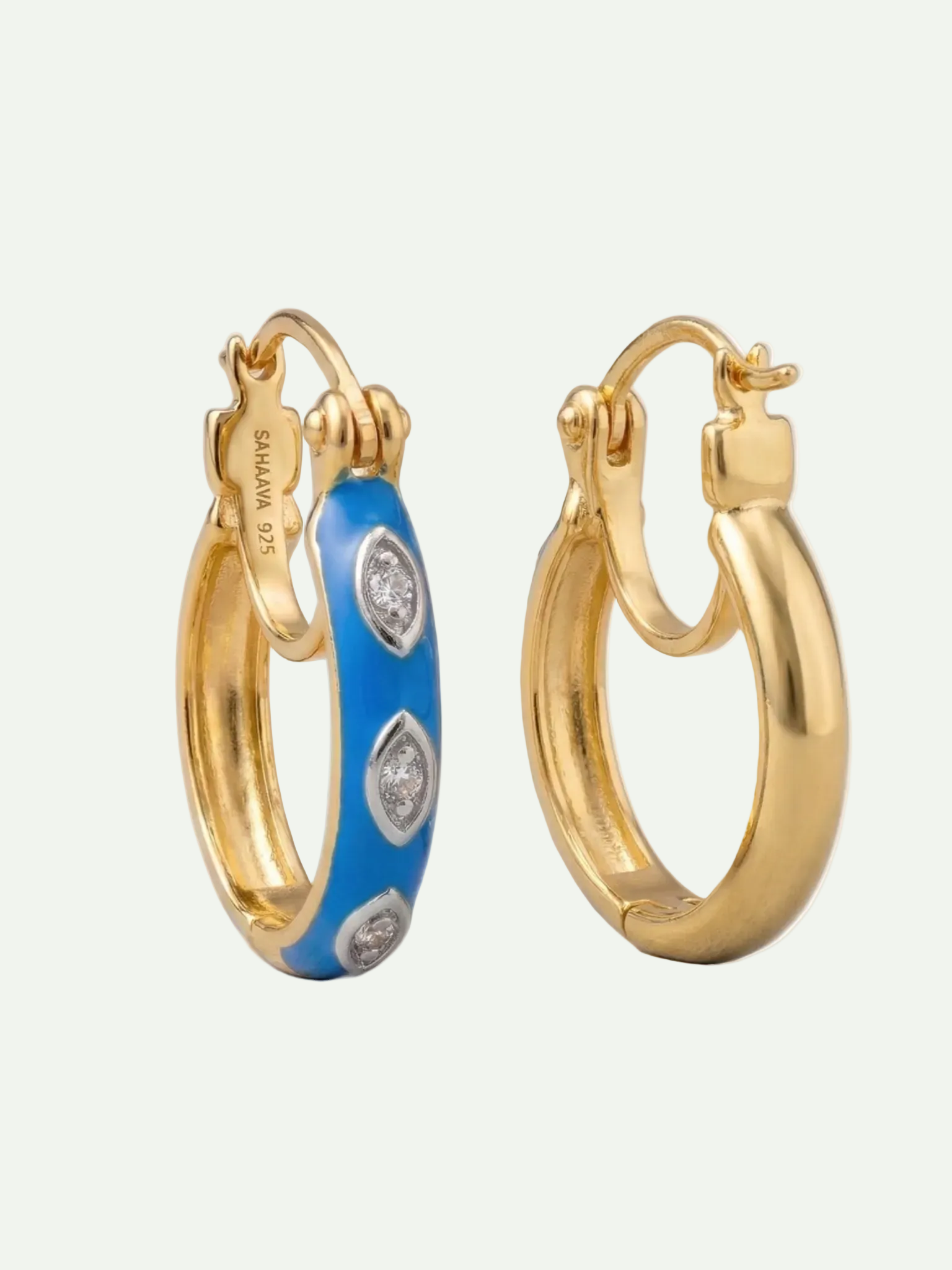 Luminous White Topaz Hoops