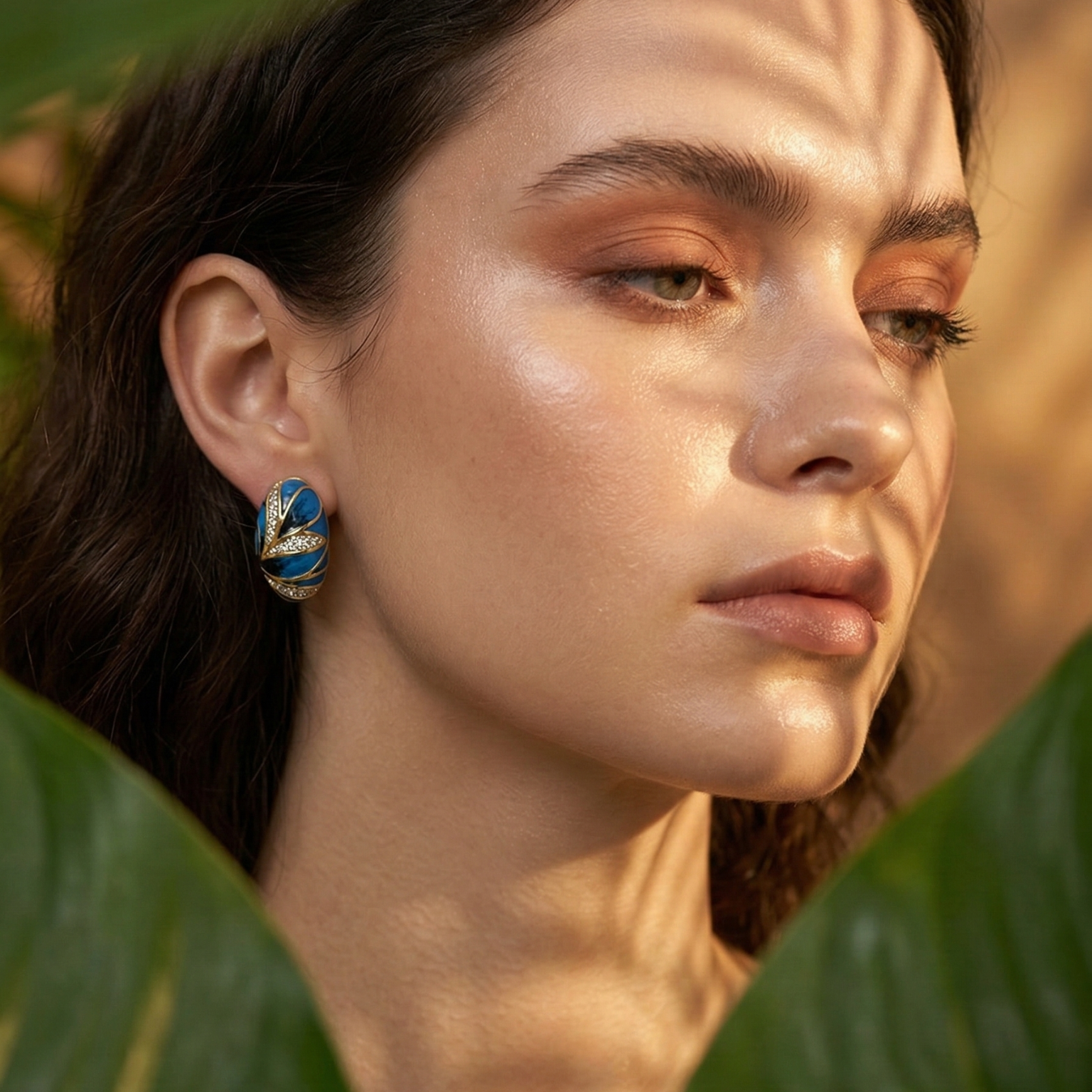 Luminous White Topaz Earrings