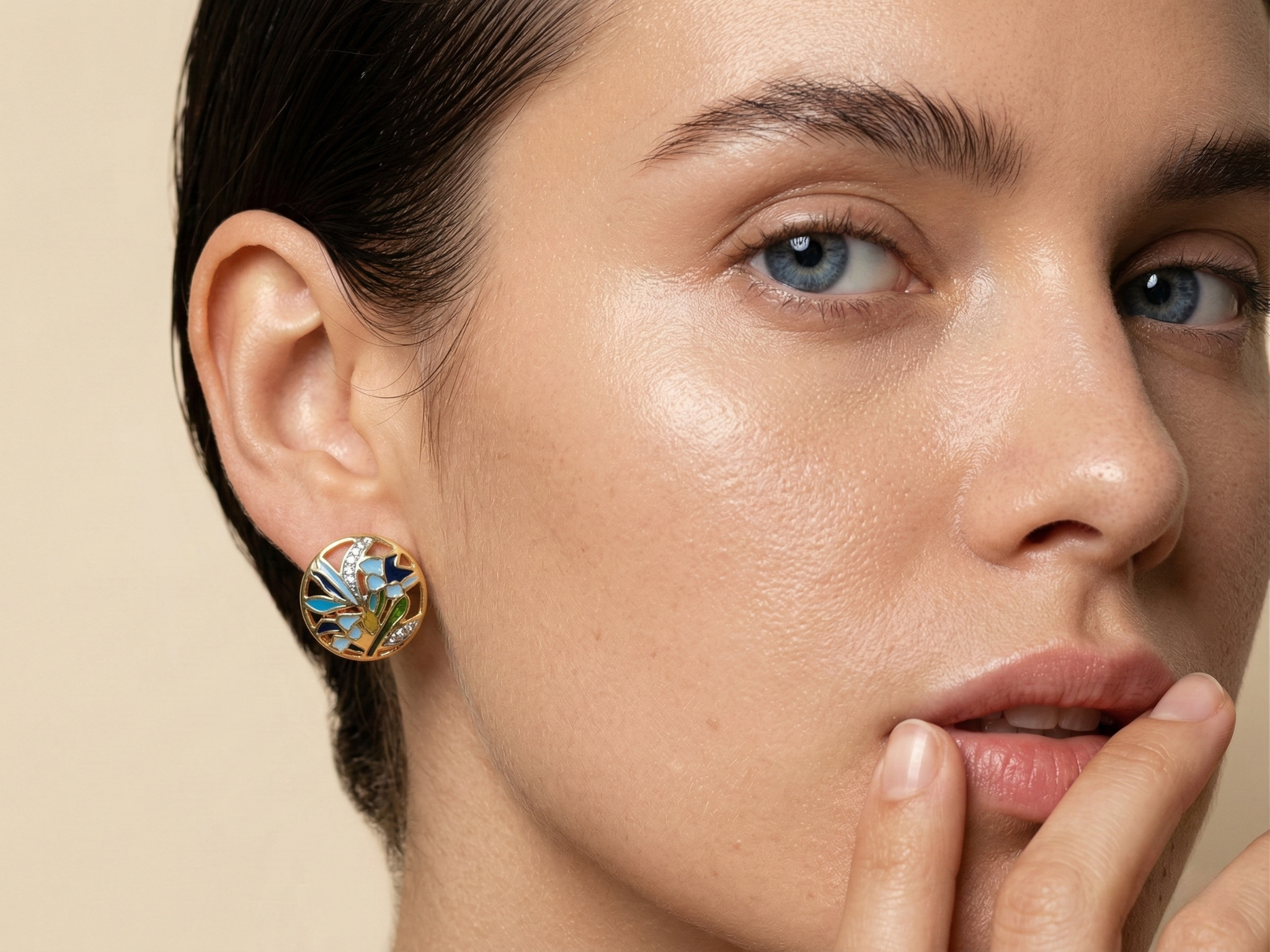 Luminous White Topaz Earrings