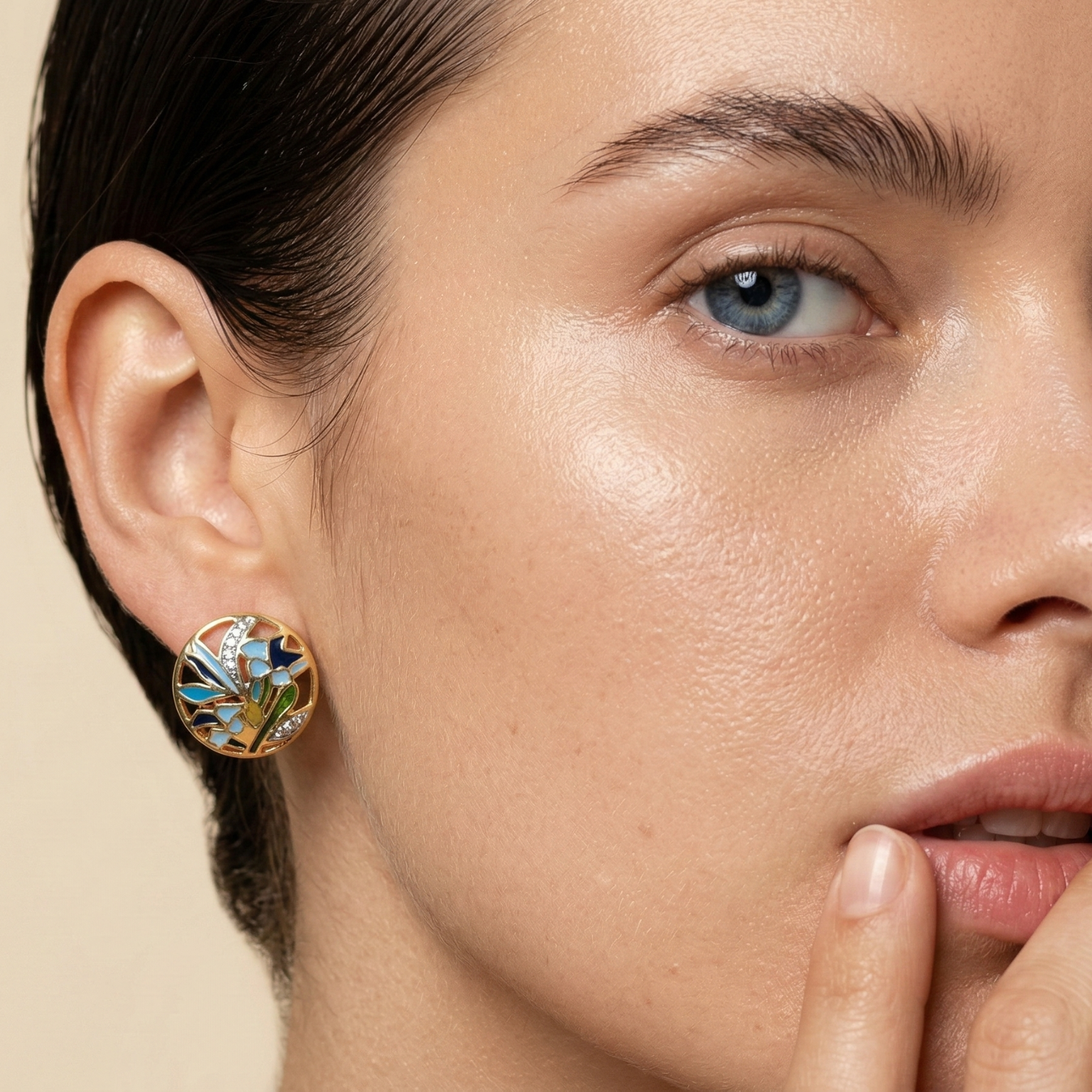 Luminous White Topaz Earrings
