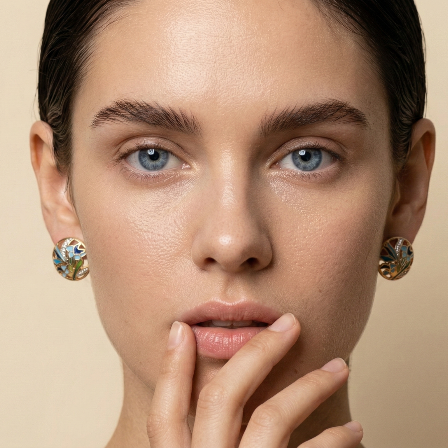 Luminous White Topaz Earrings