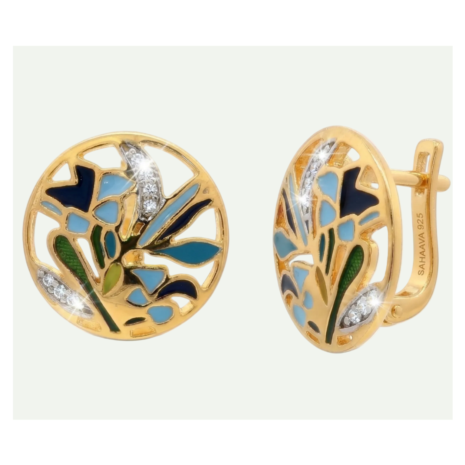 Luminous White Topaz Earrings