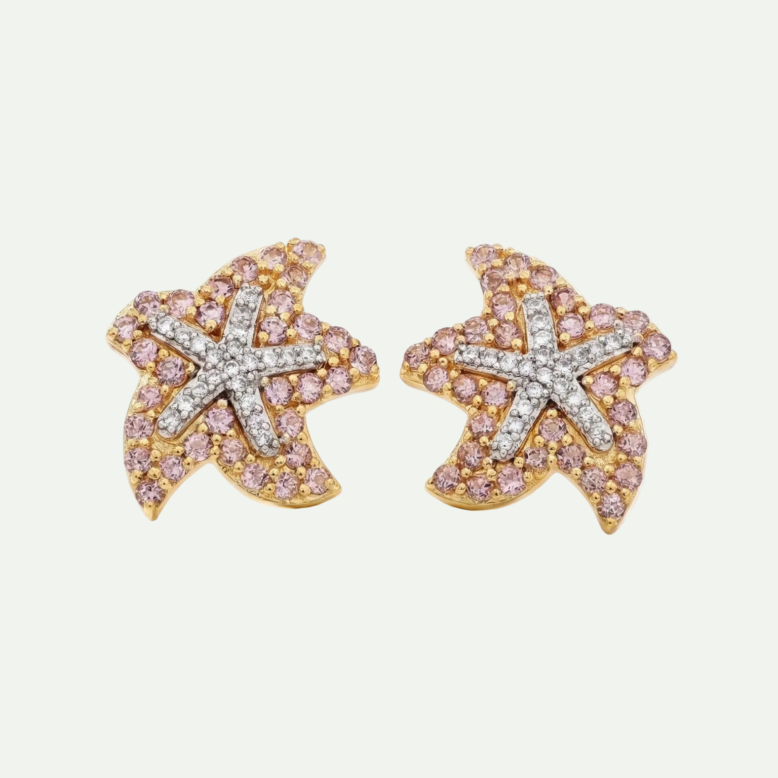 Elegant Rose De France Stud Earrings