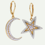 Celestial Duet Tanzanite Drop Earrings