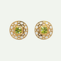 Fresh Peridot Stud Earrings