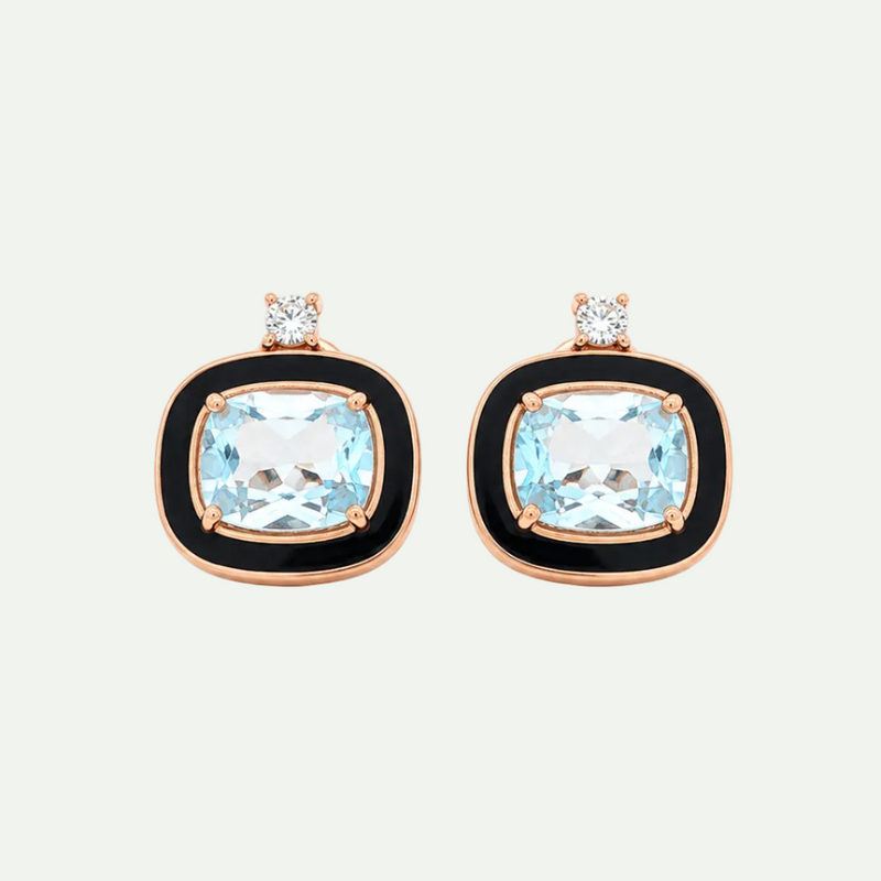 Luminous Sky Blue Topaz Studs