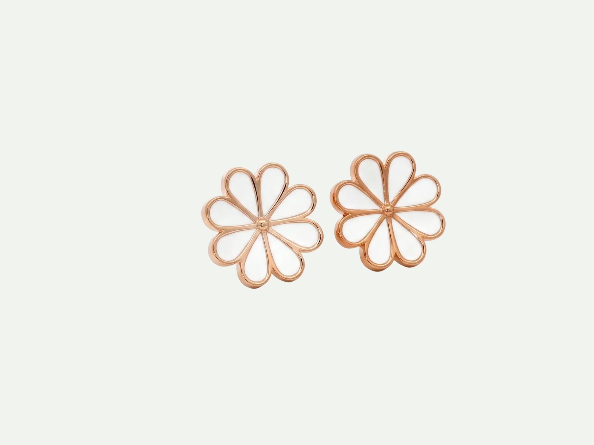 Classic Rose Gold Stud Earrings