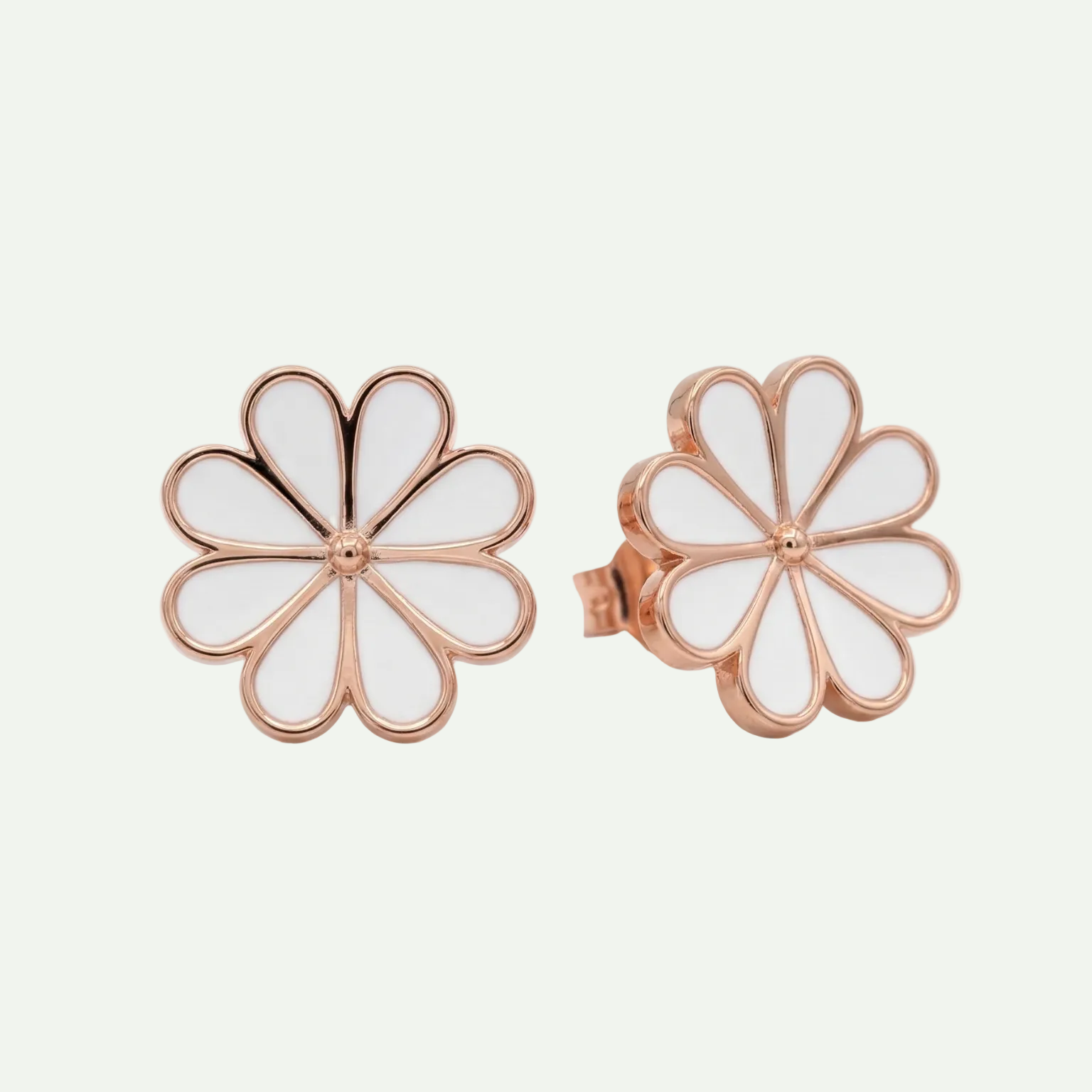 Classic Rose Gold Stud Earrings