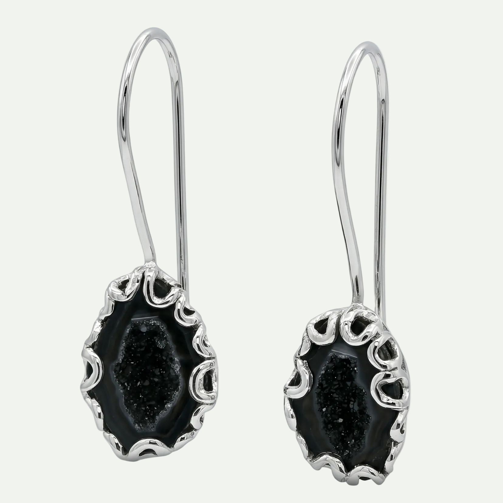 Grounded Glow Druzy Drop Earrings