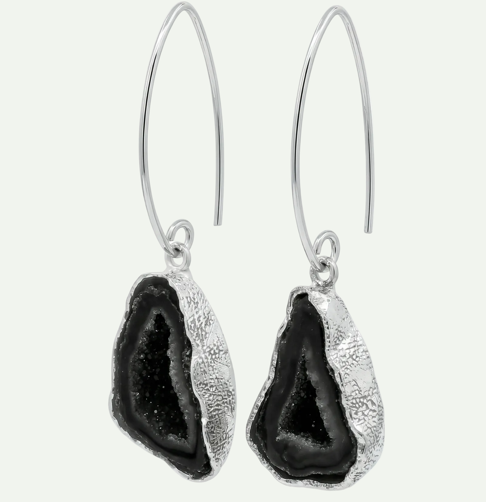 Boundless Form Druzy French Hook Earrings