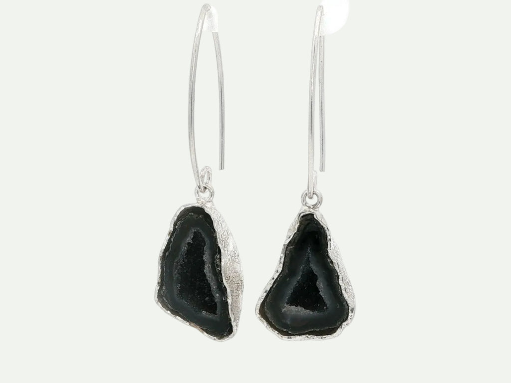 Boundless Form Druzy French Hook Earrings