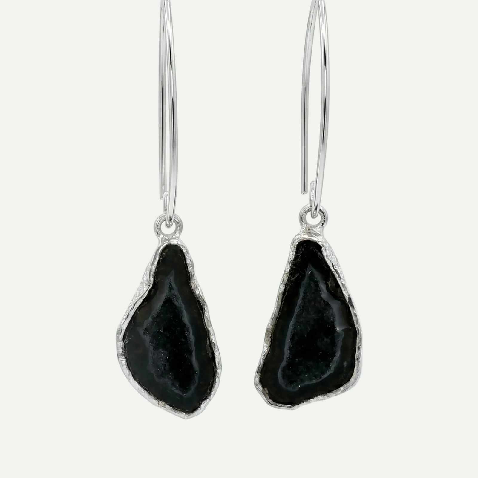 Boundless Form Druzy French Hook Earrings