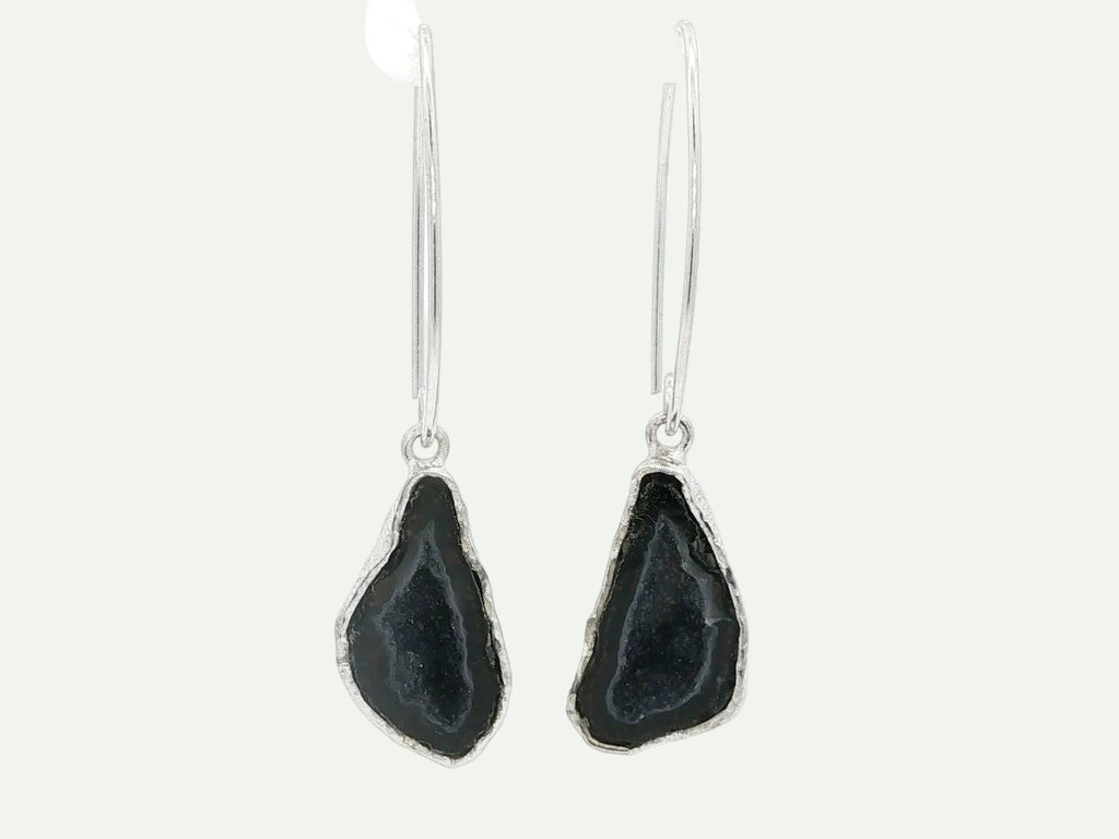 Boundless Form Druzy French Hook Earrings