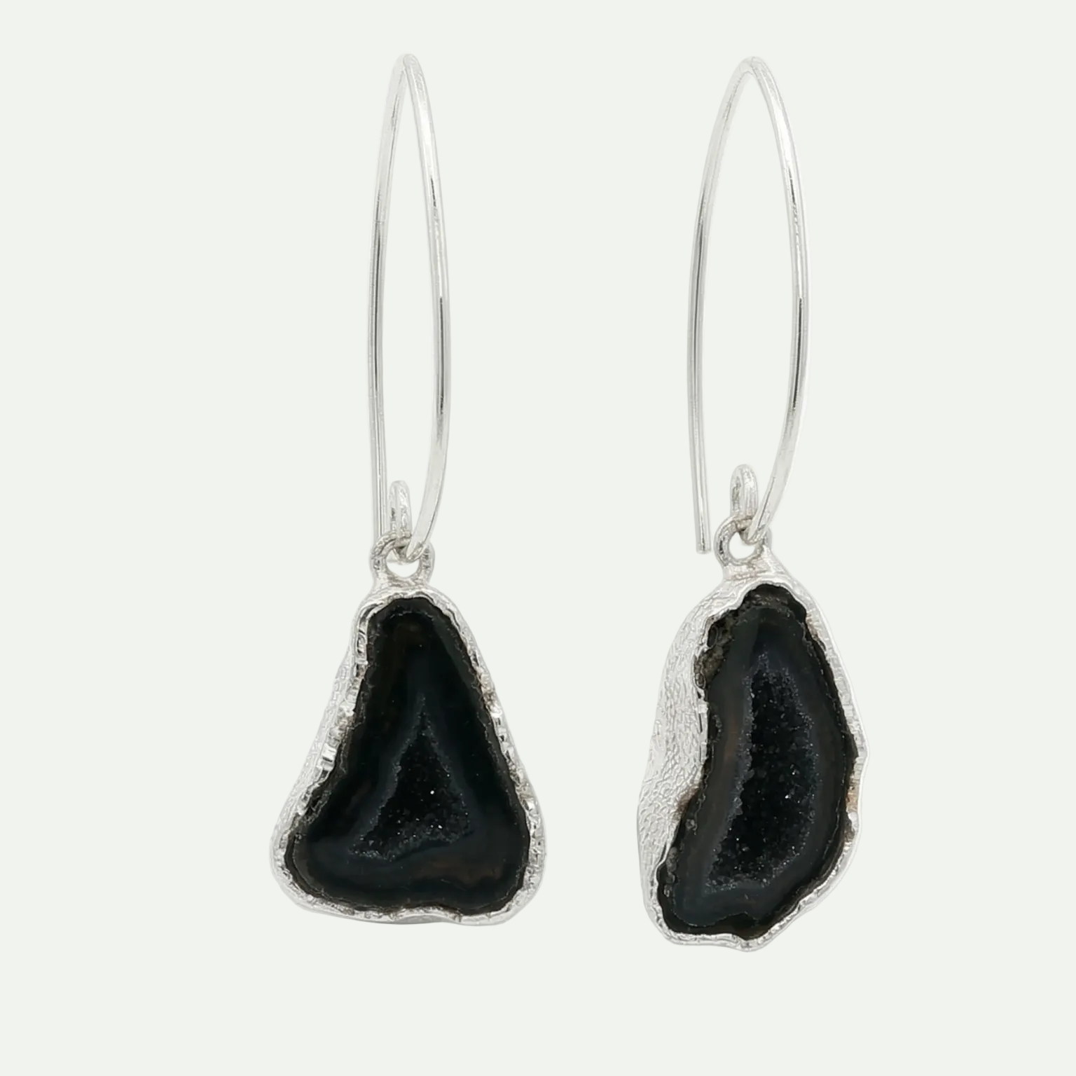 Boundless Form Druzy French Hook Earrings