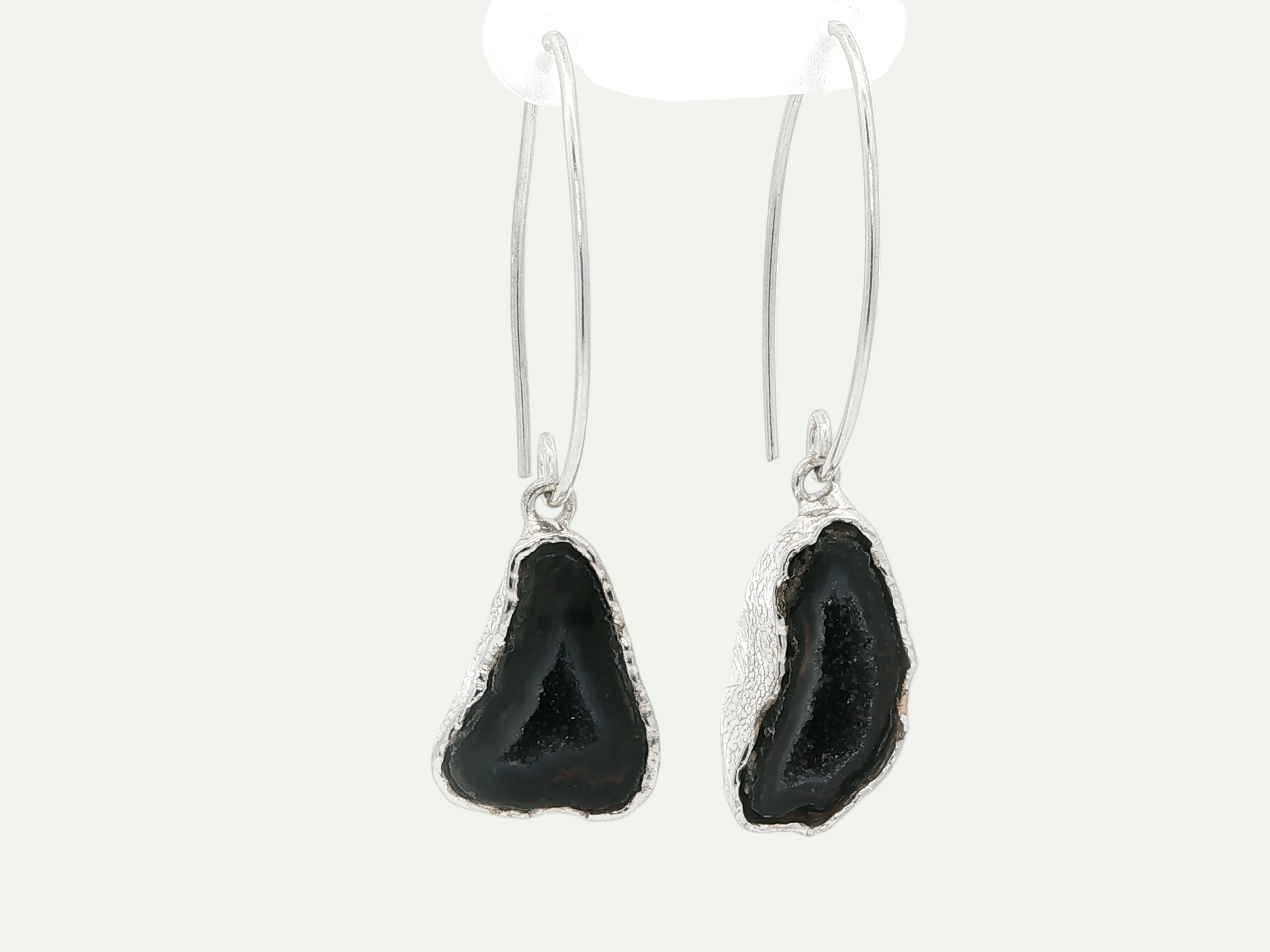 Boundless Form Druzy French Hook Earrings