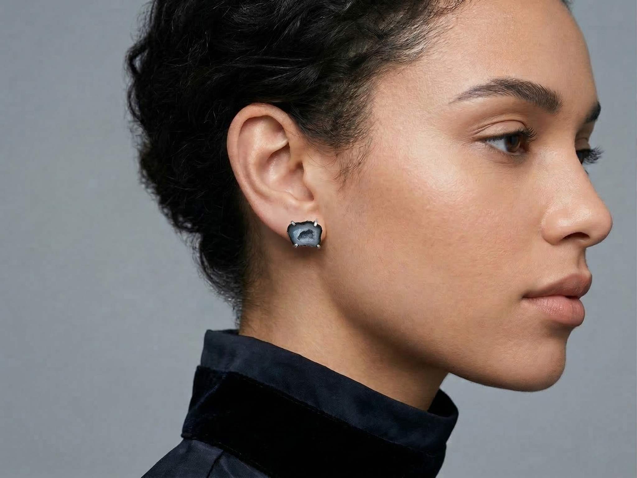 Raw Radiance Druzy Studs