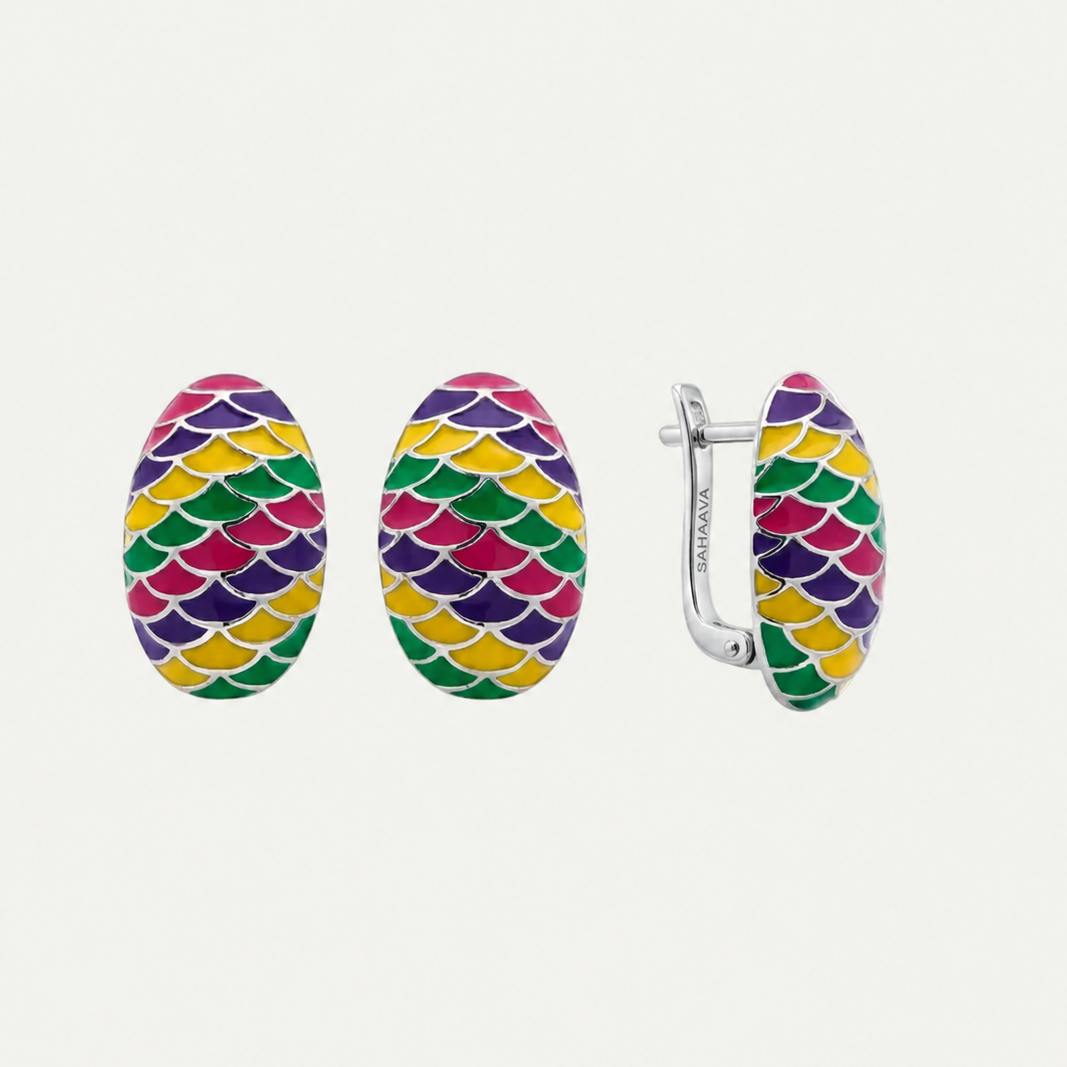 Classic Rhodium Earrings
