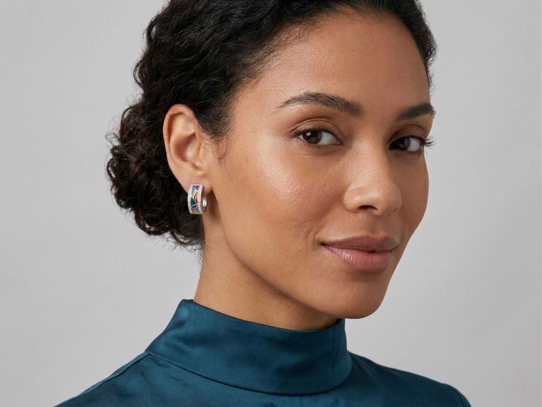 Luminous White Topaz Earrings