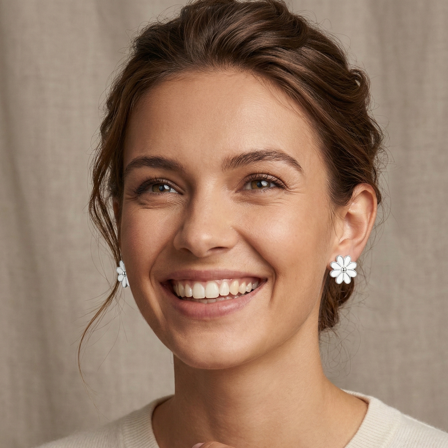 Classic Rhodium Earrings