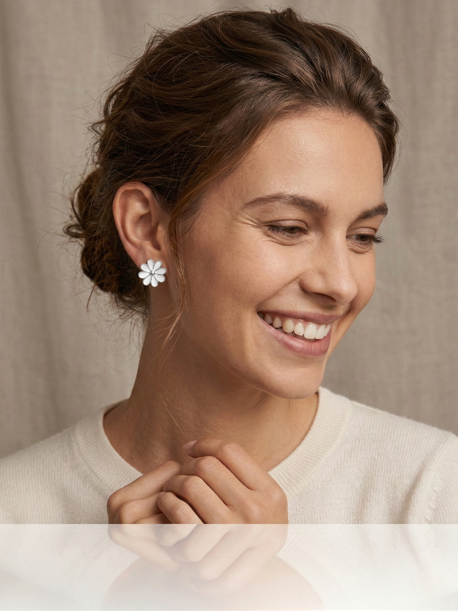 Classic Rhodium Earrings