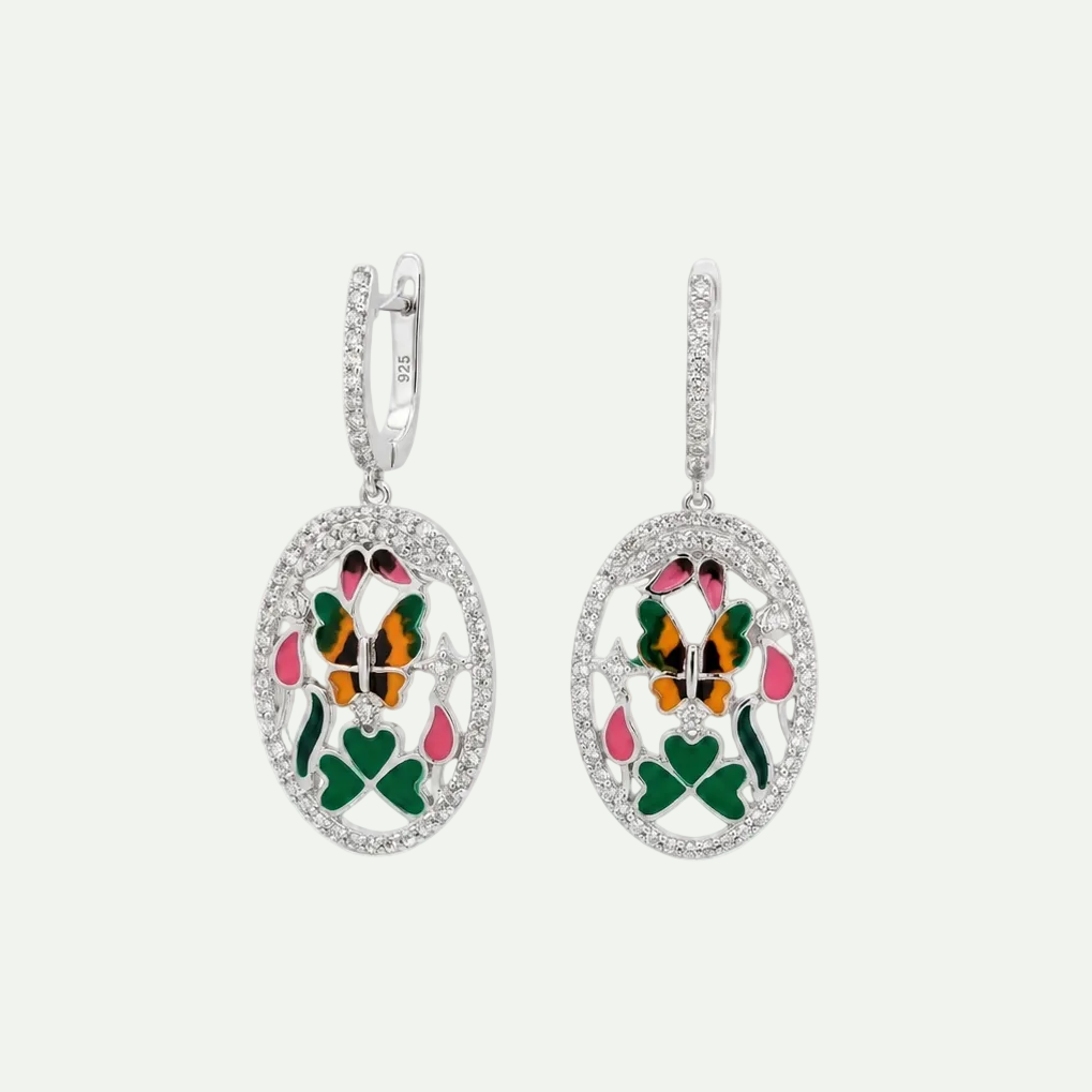 Luminous White Topaz Drop Earrings