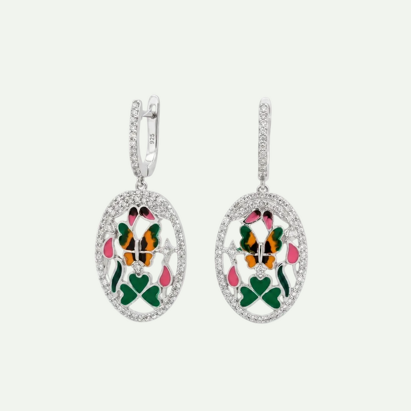 Luminous White Topaz Drop Earrings