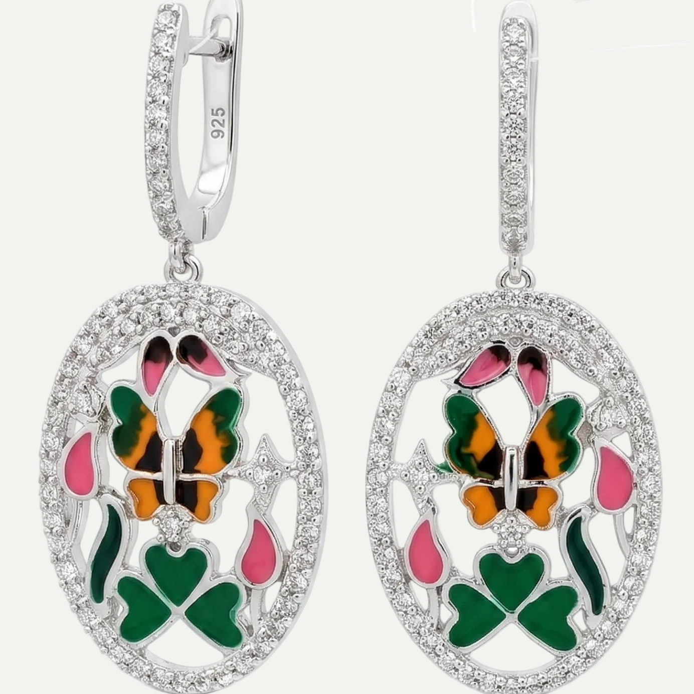 Luminous White Topaz Drop Earrings