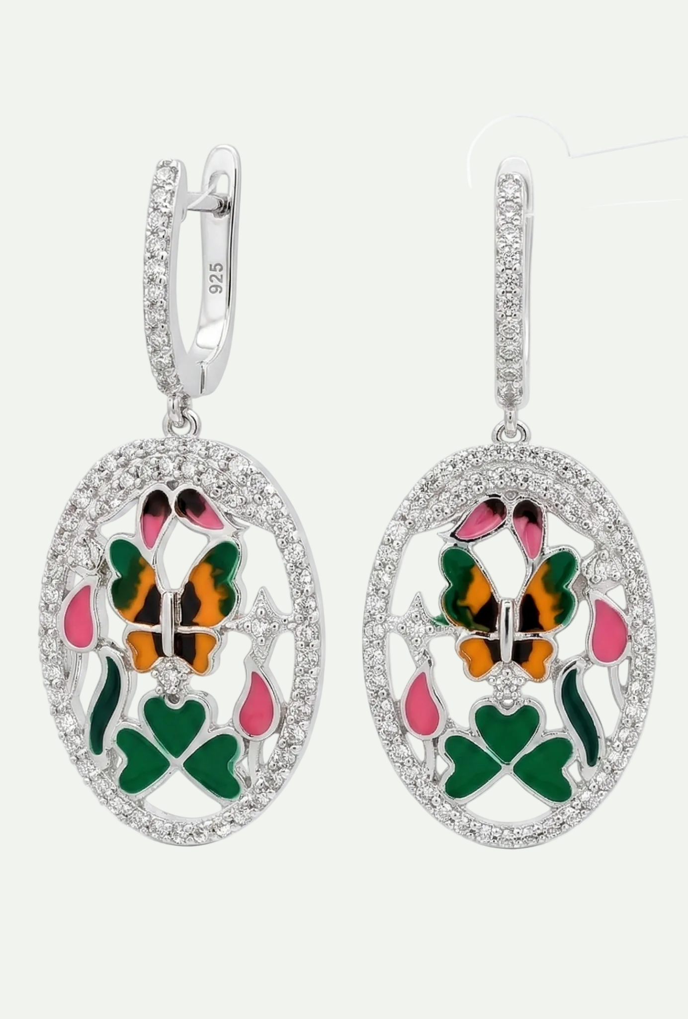 Luminous White Topaz Drop Earrings