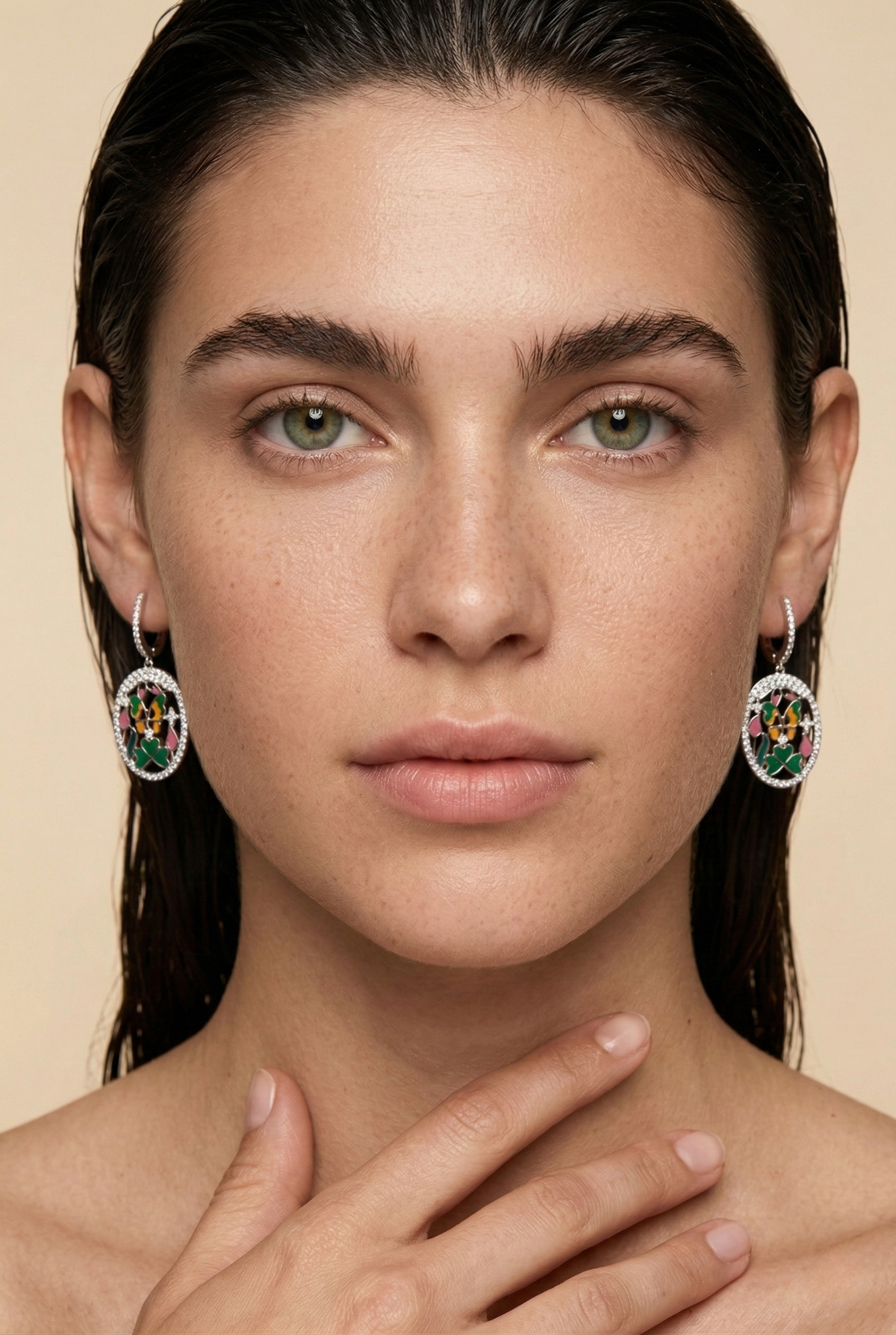 Luminous White Topaz Drop Earrings